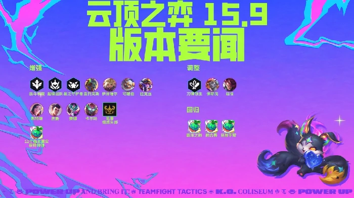 15.9羁绊调整一览