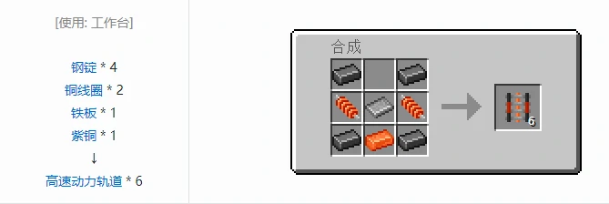 HBM的核科技模组交通合成表大全我的世界