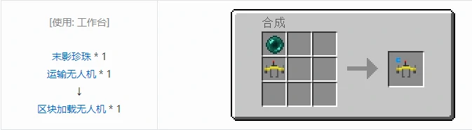 HBM的核科技模组无人机合成表大全我的世界