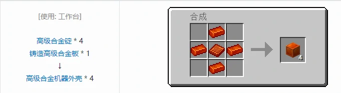 HBM的核科技模组自定义机器合成表大全,我的世界