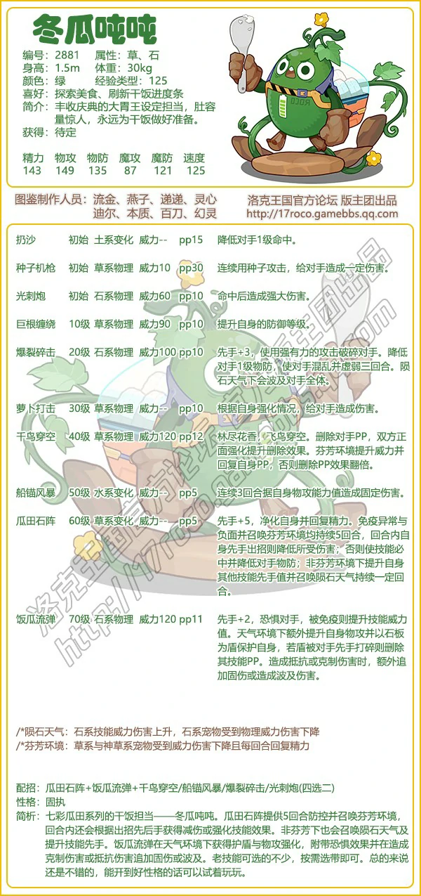 冬瓜吨吨性格推荐