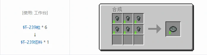 HBM的核科技模组坯料合成表大全,我的世界