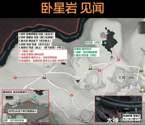 卧星岩见闻全收集燕云十六声