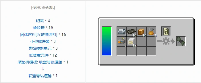 HBM的核科技模组卫星合成表大全我的世界