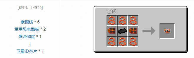 HBM的核科技模组卫星合成表大全我的世界