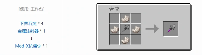 HBM的核科技模组药品合成表大全我的世界