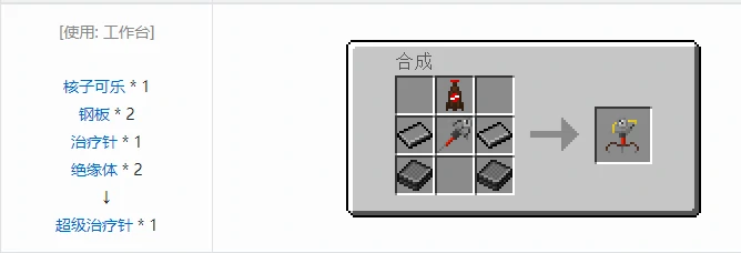 HBM的核科技模组药品合成表大全我的世界