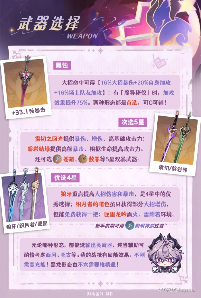 杜林武器推荐,原神