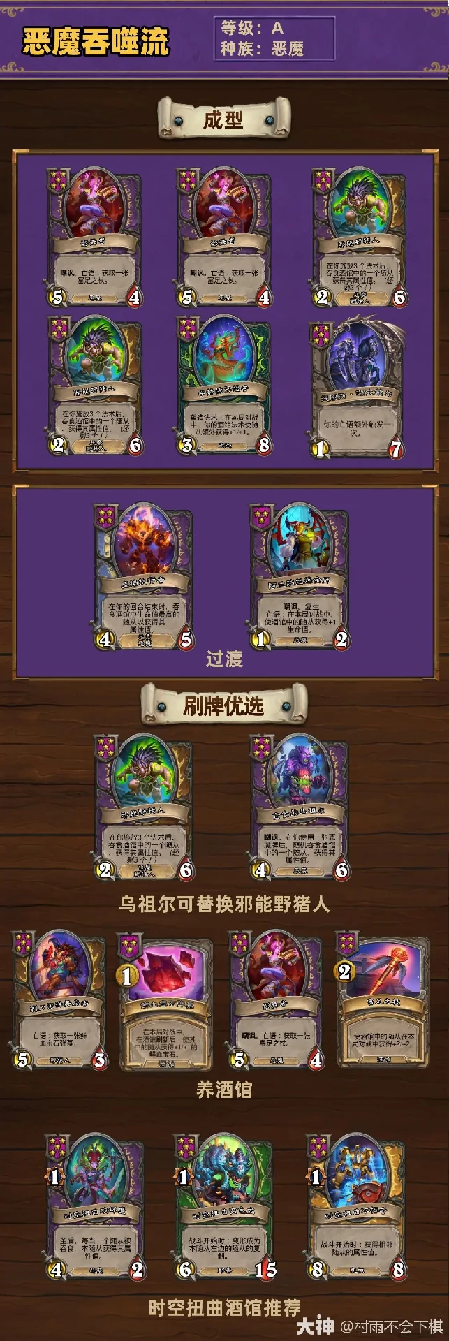 34.2酒馆战棋恶魔吞噬流玩法攻略,炉石传说