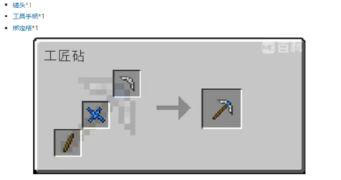 匠魂3工具合成表大全2026,我的世界