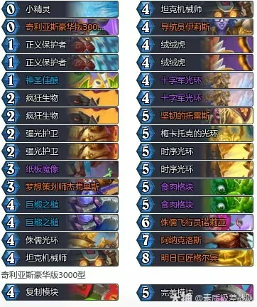 34.2.2光环骑卡组推荐,炉石传说