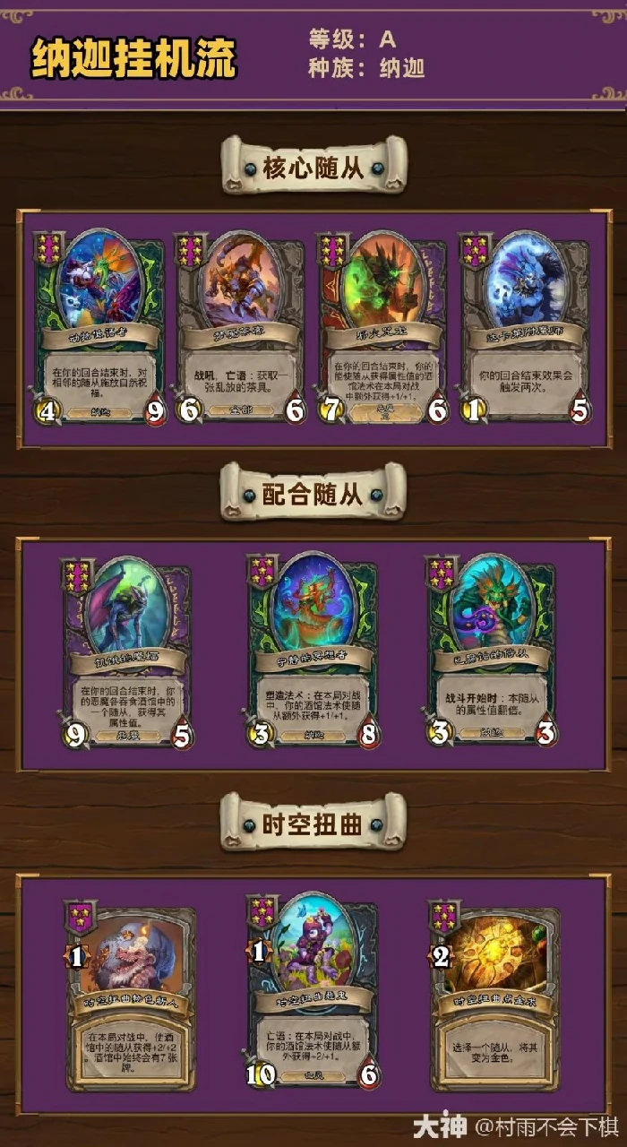 34.2.2酒馆战棋纳迦挂机流玩法攻略,炉石传说
