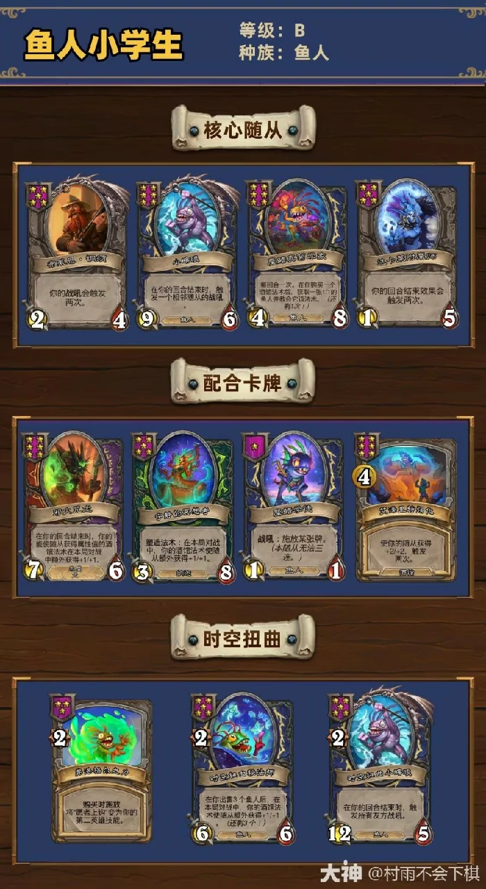 34.2.2酒馆战棋鱼人小学生玩法攻略,炉石传说