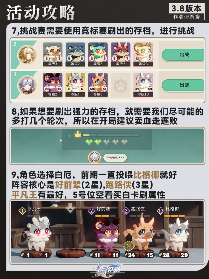 黄金嗷呜大师赛活动攻略,星穹铁道