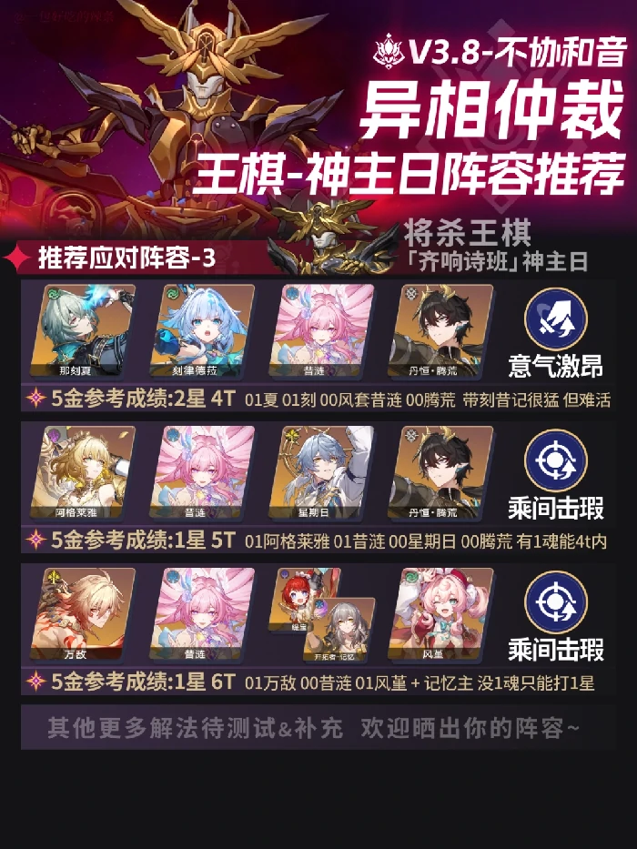 异相仲裁不协和音打法攻略,星穹铁道