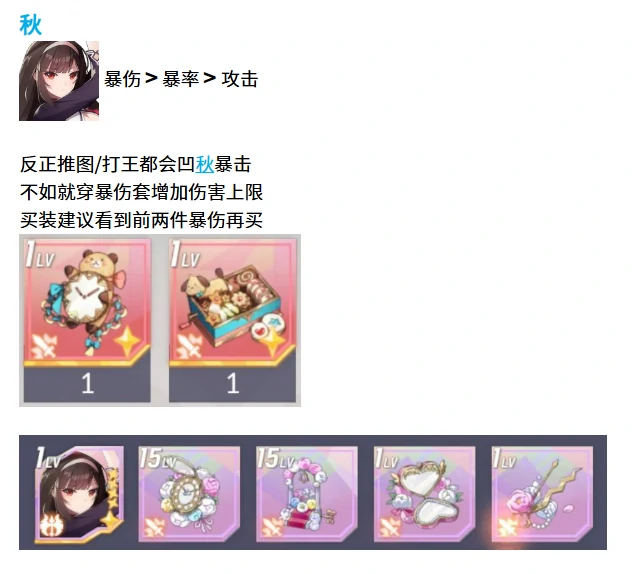 人类型精灵配装攻略