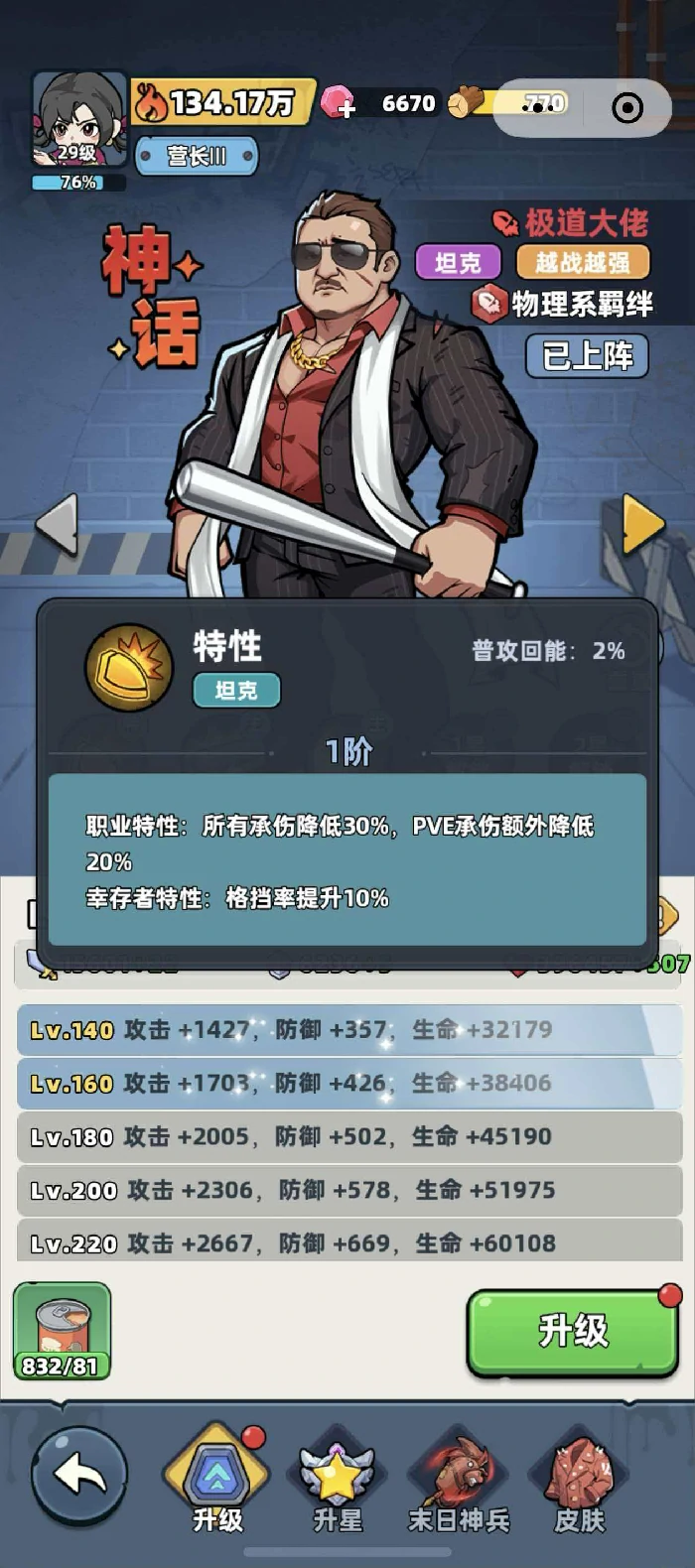 极道大佬角色强度介绍