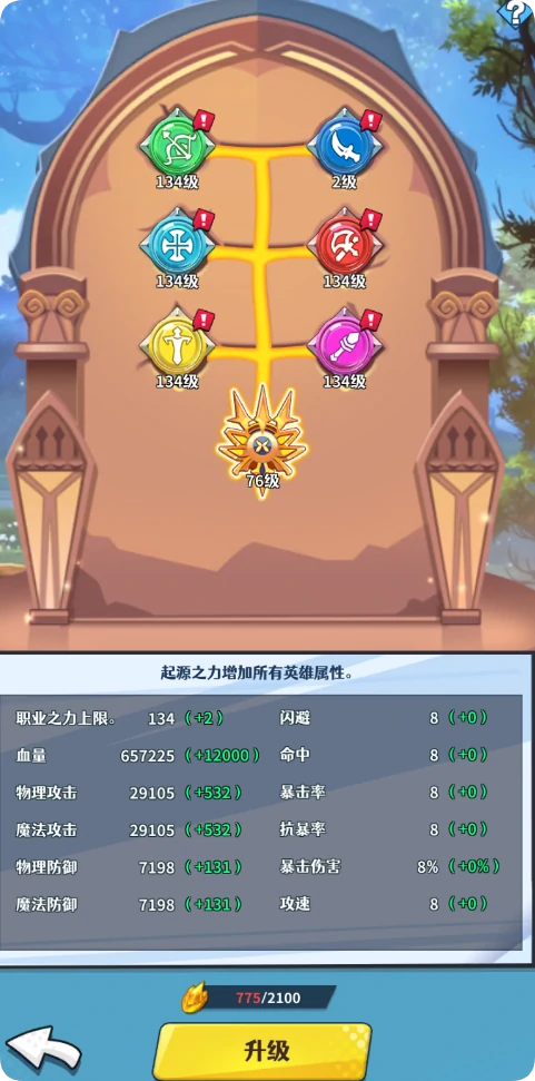 英雄养成玩法一览