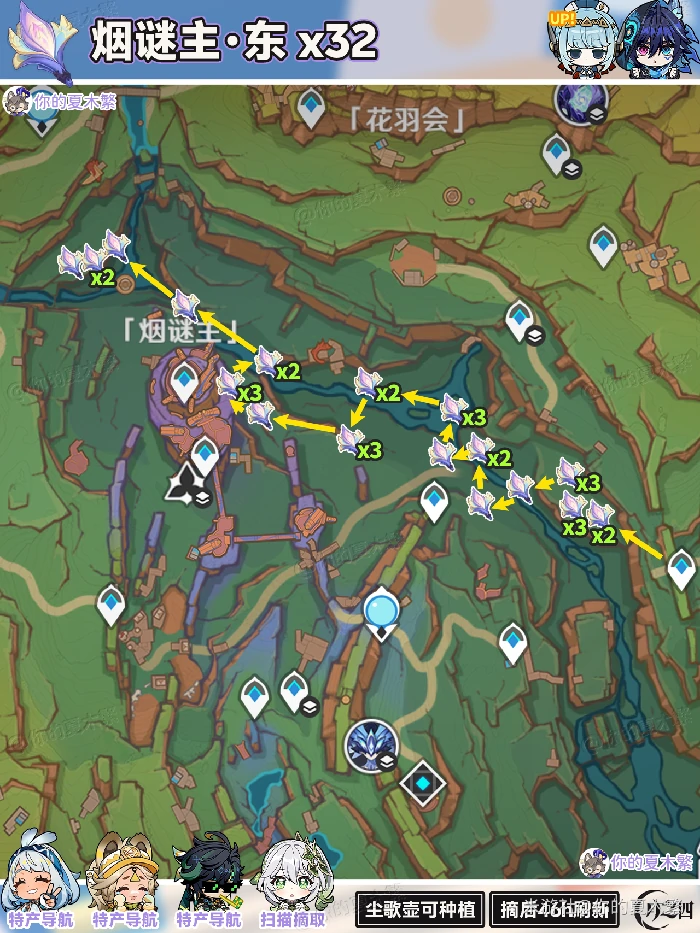 微光角菌采集路线大全