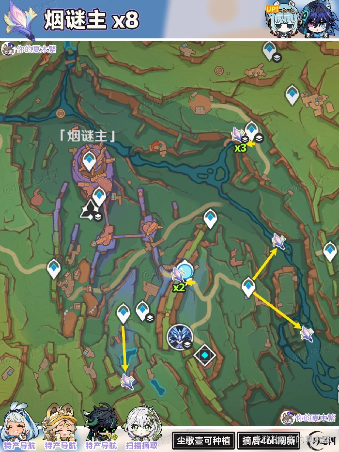 微光角菌采集路线大全