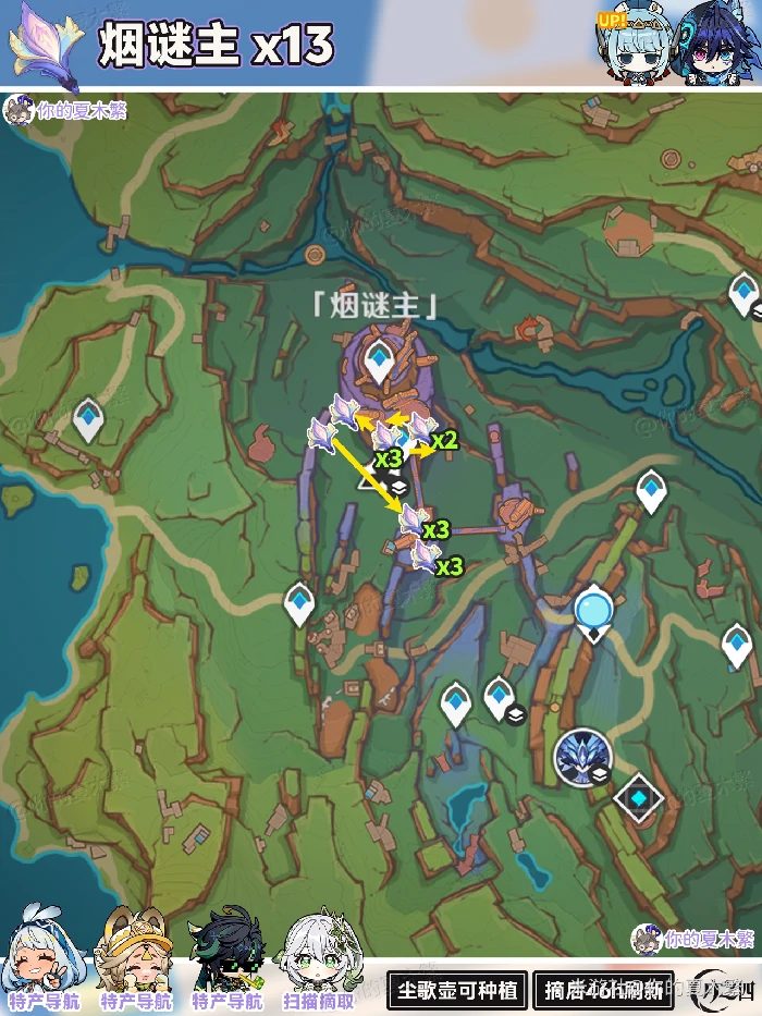 微光角菌采集路线大全