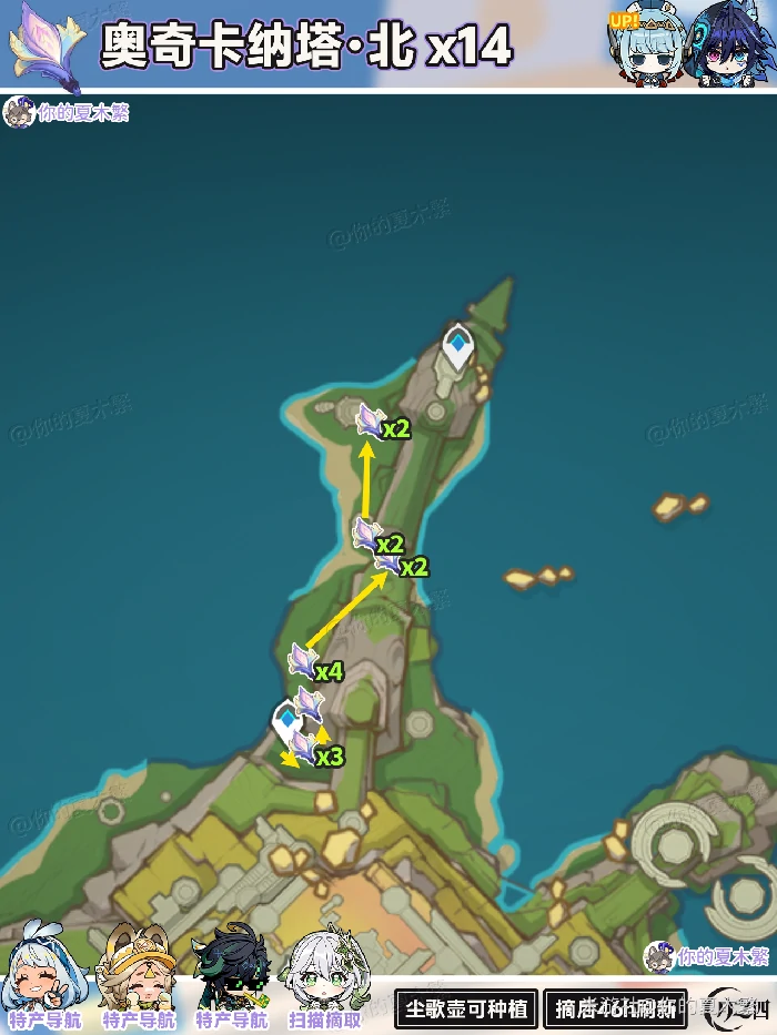 微光角菌采集路线大全