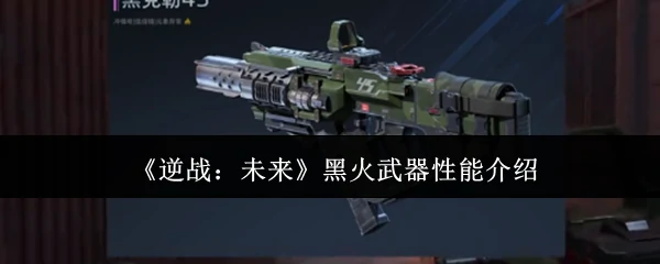 黑火武器性能介绍