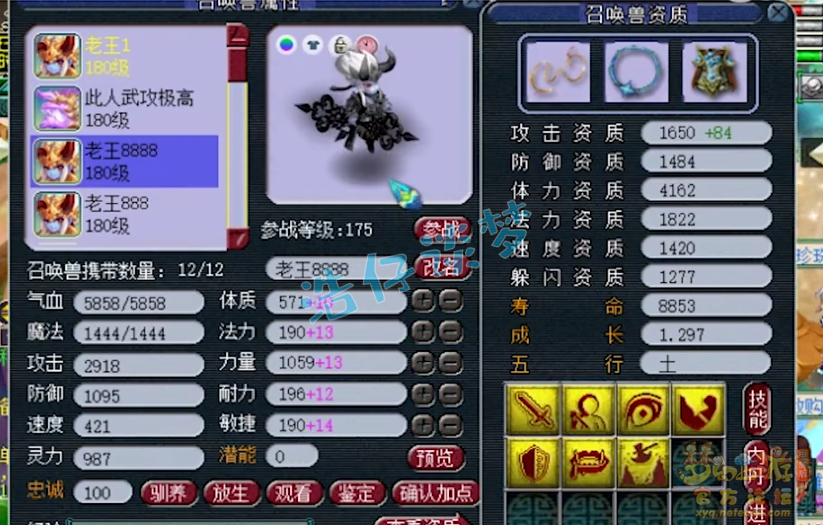 服战方寸展示,梦幻西游