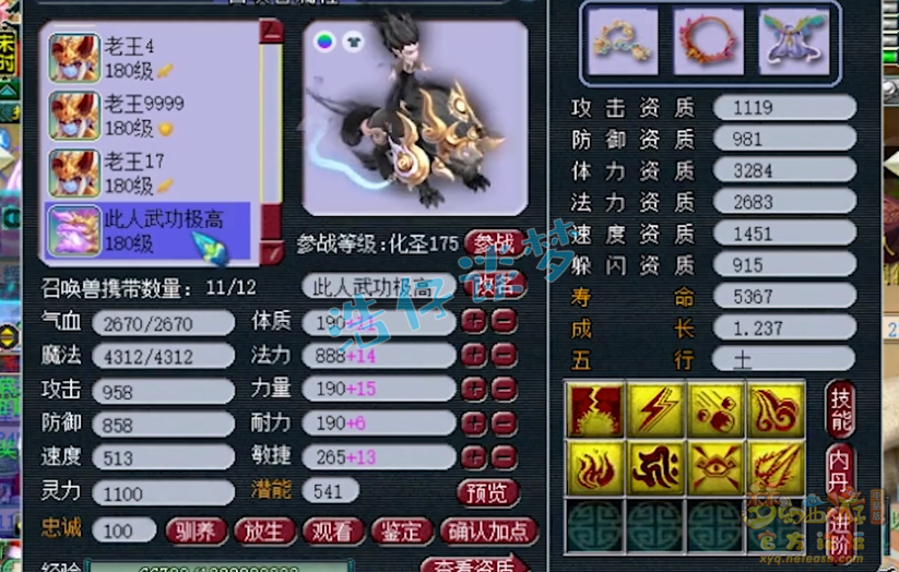 服战方寸展示,梦幻西游