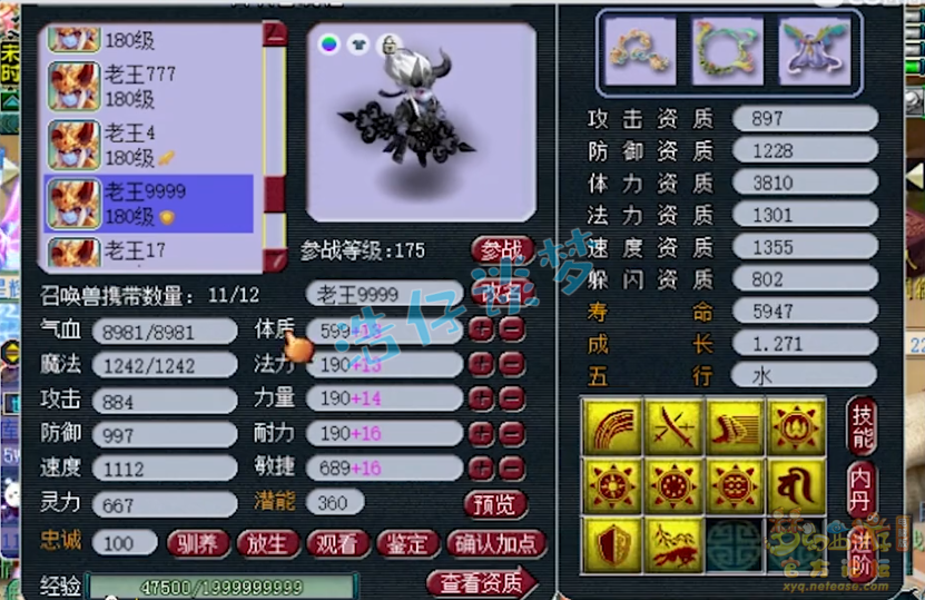 服战方寸展示,梦幻西游