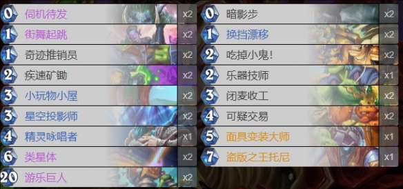 炉石传说深暗领域盗贼卡组推荐,炉石传说