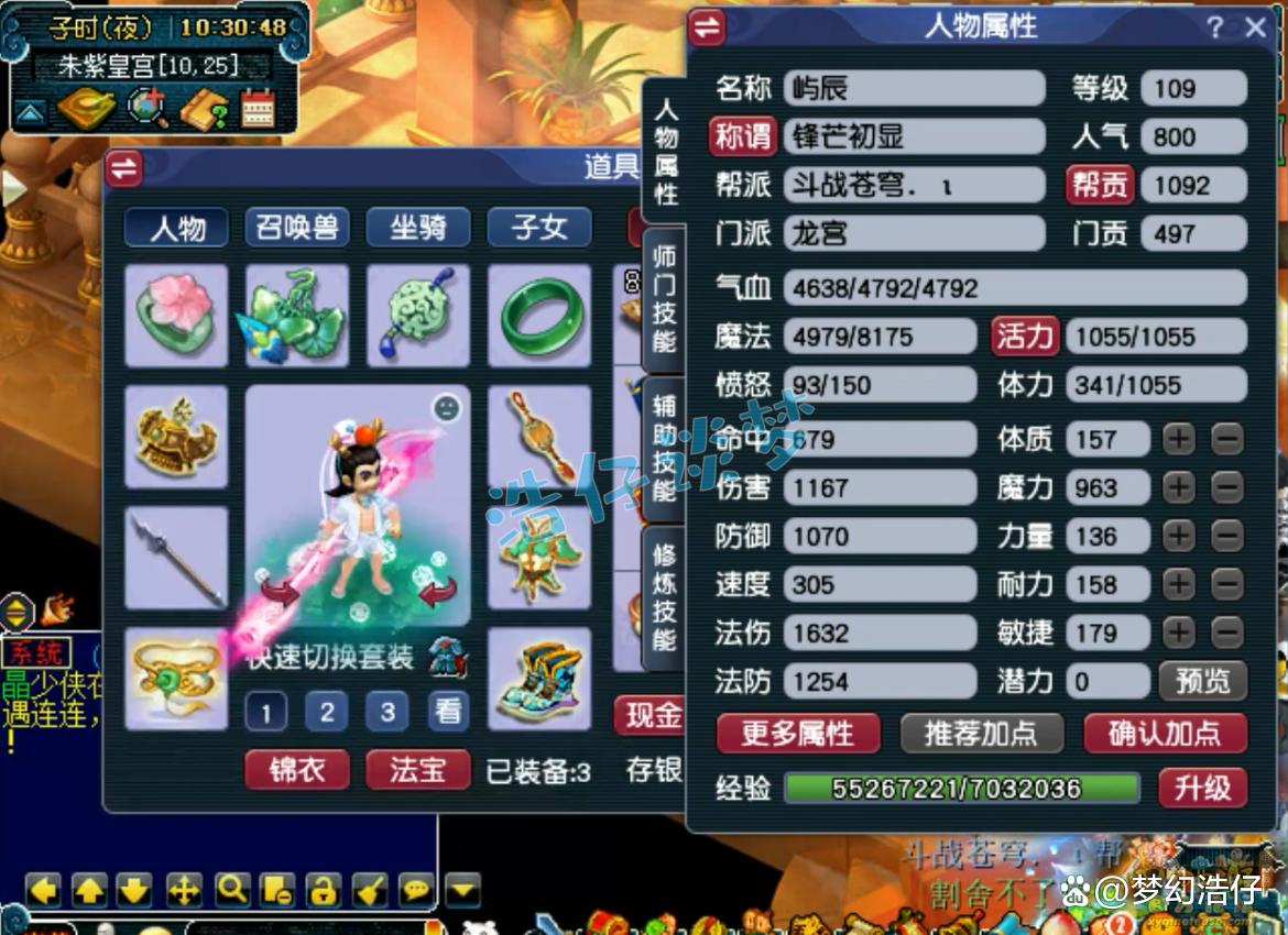 109百套龙宫装备搭配,梦幻西游