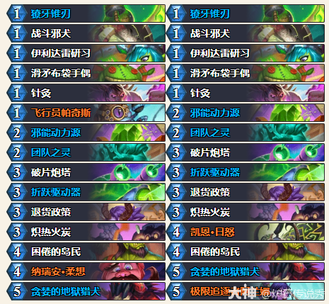睡觉瞎卡组代码推荐,炉石传说