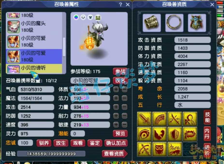 无底洞175级装备展示,梦幻西游