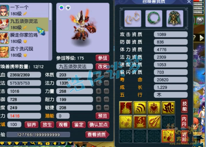 化生装备175级展示,梦幻西游