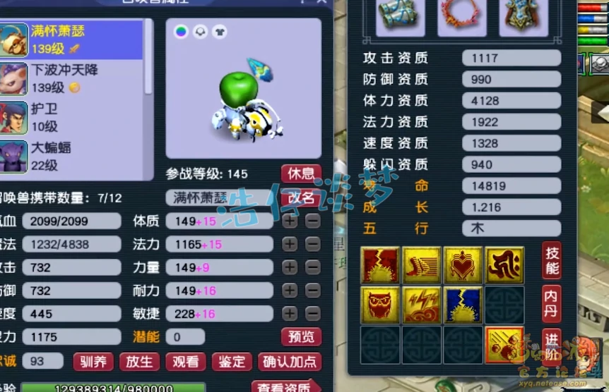 神木林装备展示129级,梦幻西游