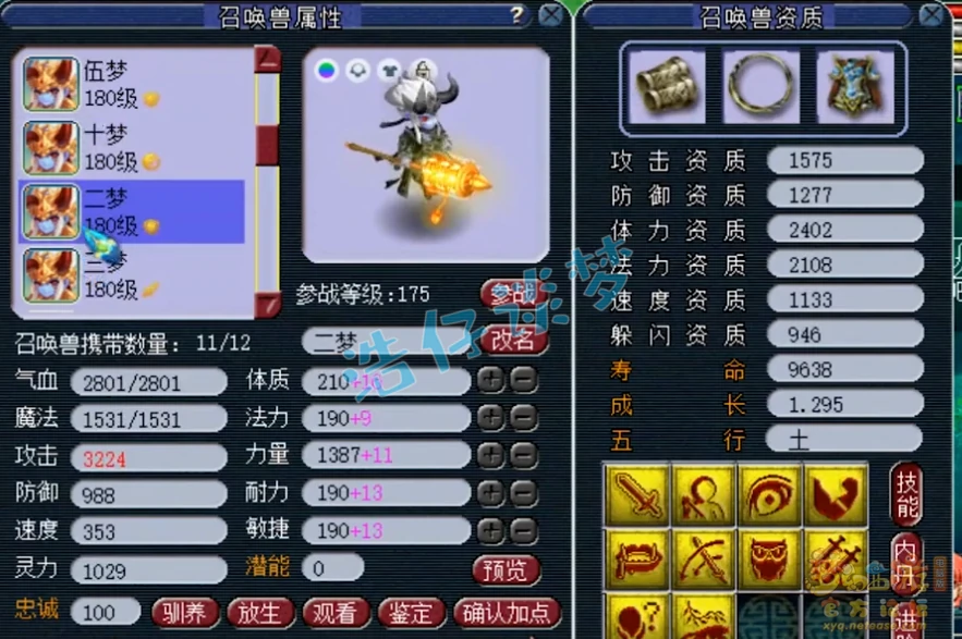 神木175装备展示,梦幻西游
