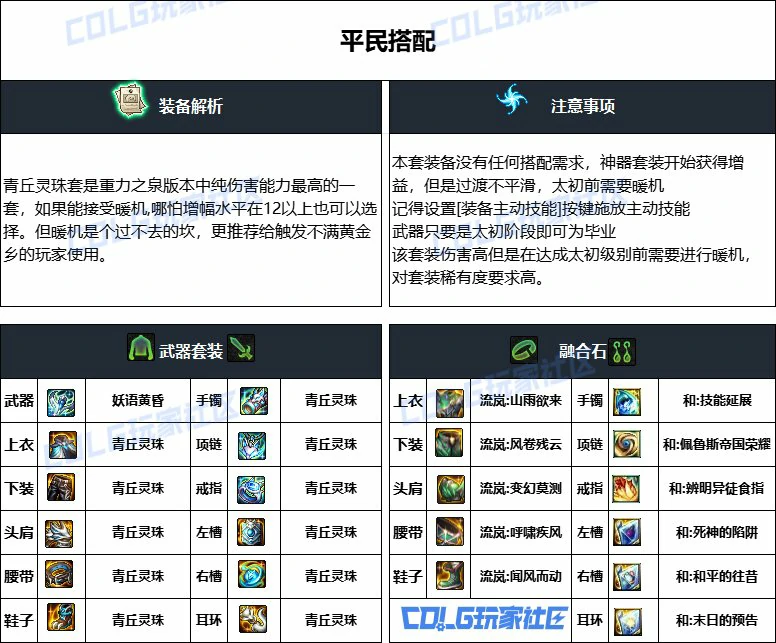 DNF重泉版本妖护使装备推荐,DNF