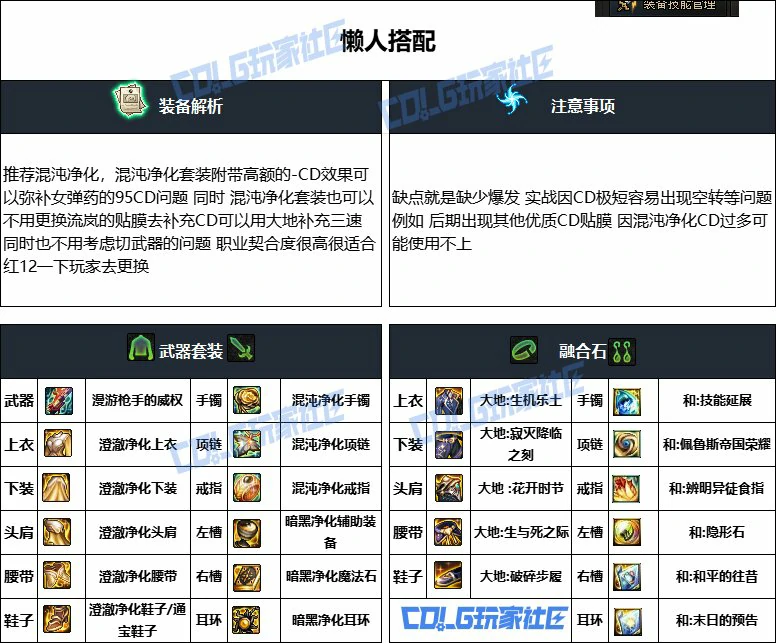 DNF重泉版本女弹药装备推荐,DNF