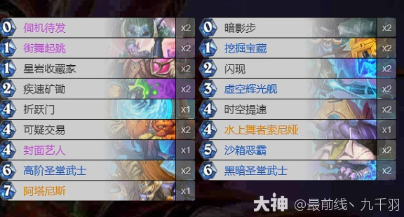 炉石传说星际英雄传盗贼卡组分享,炉石传说