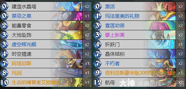 炉石传说星际英雄传德鲁伊卡组分享,炉石传说