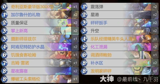 炉石传说星际英雄传战士卡组分享,炉石传说