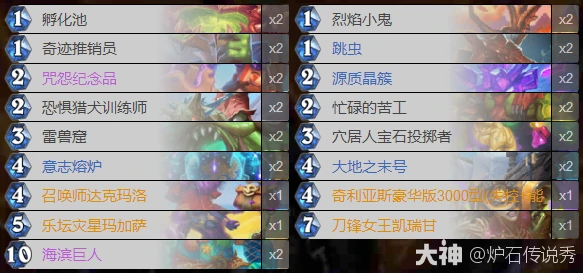 星际英雄传巨人术卡组推荐,炉石传说