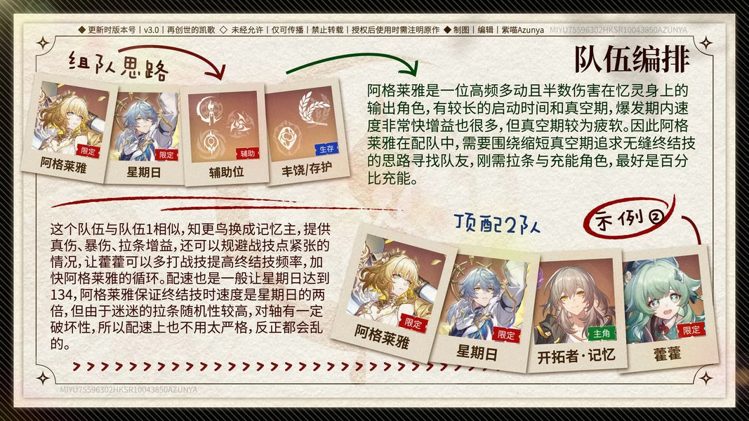 崩坏星穹铁道阿格莱雅配队推荐,星穹铁道