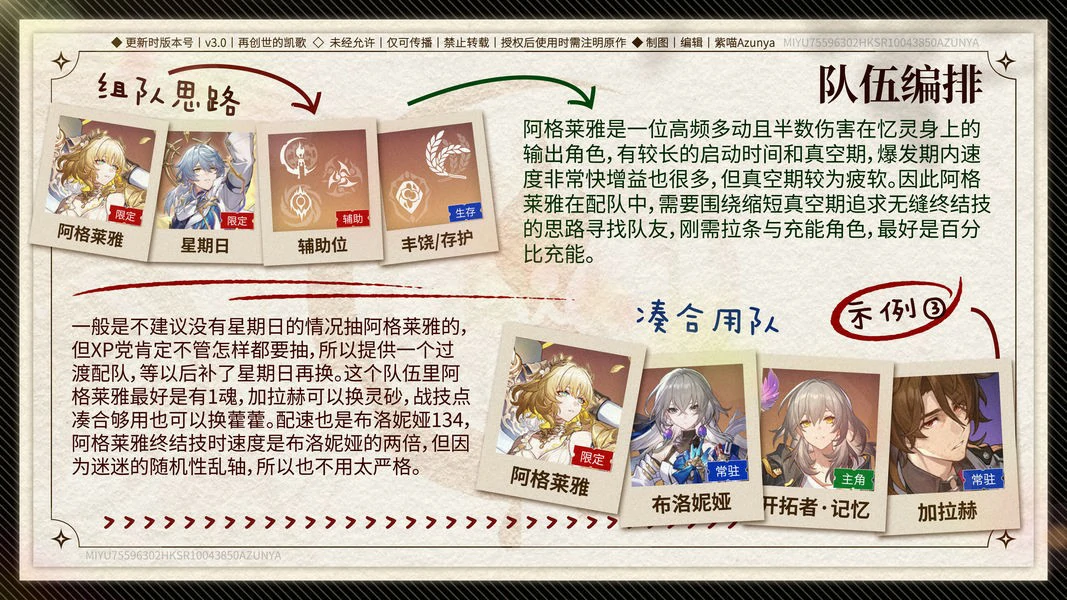 崩坏星穹铁道阿格莱雅配队推荐,星穹铁道