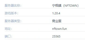 宁枫镇服务器一览2025,我的世界