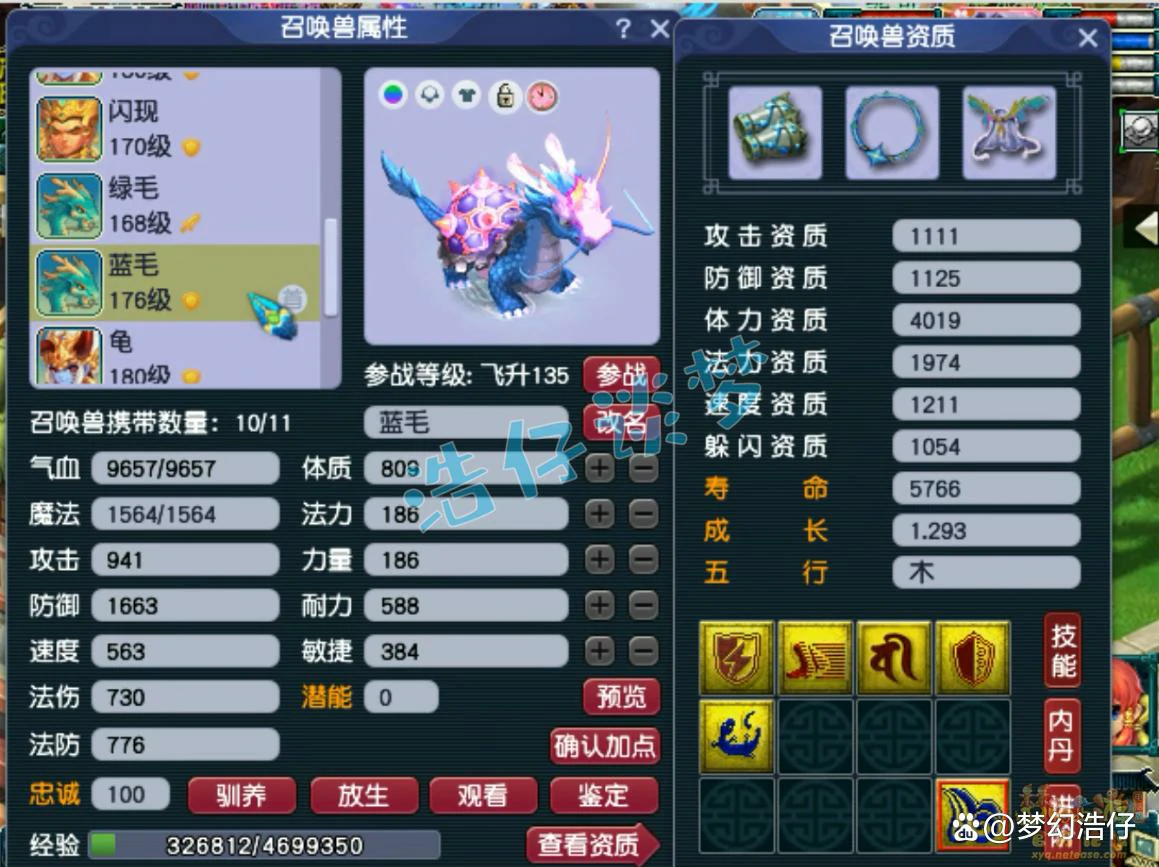 法暴魔王展示图175级,梦幻西游