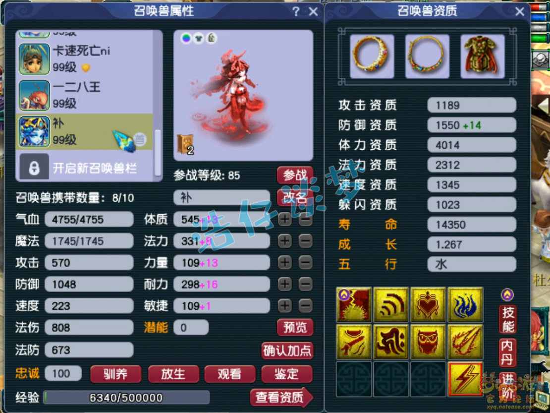 九黎城展示89级,梦幻西游