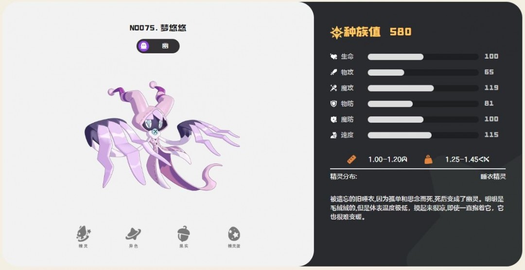 梦悠悠技能一览