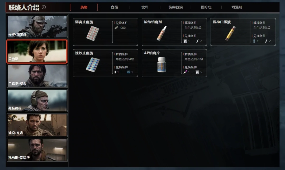暗区突围无限联络人介绍,暗区突围